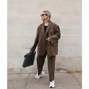 Alberto Cardinali Tan/Beige Jacket and Vest Oversize Look 42L